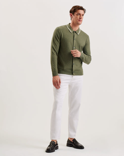 RODEN-Knitwear-Ls Button Through T Stitch Shi- Ted Baker Romania